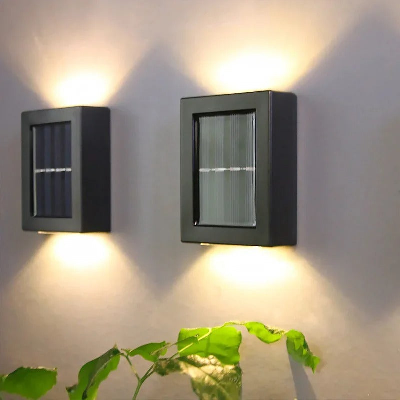 Bright Outdoor Solar Powered Wall Lights