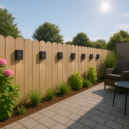Bright Outdoor Solar Powered Wall Lights
