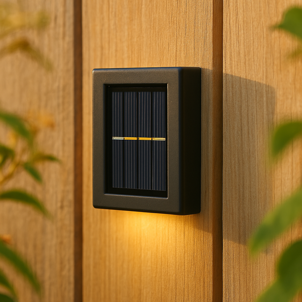 Bright Outdoor Solar Powered Wall Lights