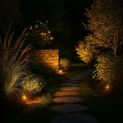 Colorful Outdoor Solar Powered LED Yard Spotlight