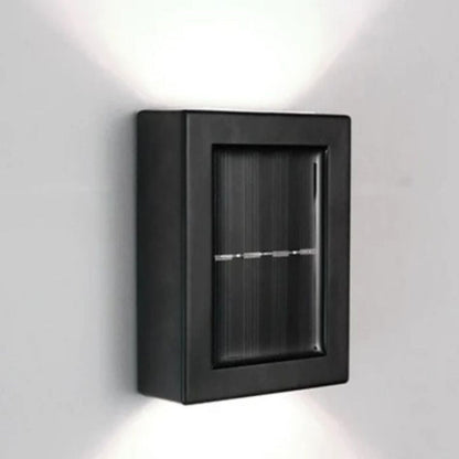Solar Double Shade Wall Light – Elegant Outdoor Lighting with Unique Light Effect for Gardens and Patios, Weatherproof IP65 7