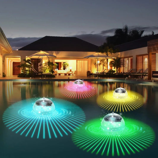 Color Changing Outdoor Solar Lights Waterproof LED Spheres - Pexav