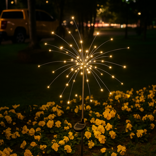 Colorful Outdoor Solar Lamp with Adjustable Settings - Pexav
