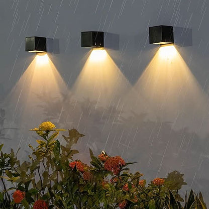 Solar LED Outdoor Wall Light – Weatherproof Eco-Friendly Garden Lighting with Modern Design 2
