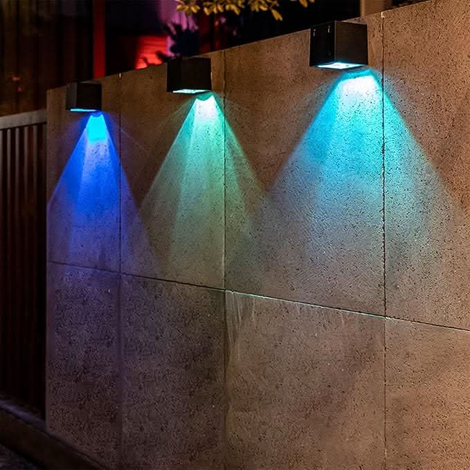Solar LED Outdoor Wall Light – Weatherproof Eco-Friendly Garden Lighting with Modern Design 4