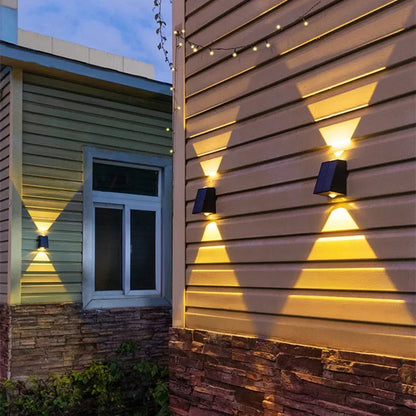 Solar LED Outdoor Wall Lights, IP65 Waterproof, Easy Installation, Automatic Dusk to Dawn Lighting, Eco-Friendly for Garden and Patio 1