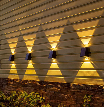 Solar LED Outdoor Wall Lights, IP65 Waterproof, Easy Installation, Automatic Dusk to Dawn Lighting, Eco-Friendly for Garden and Patio 5