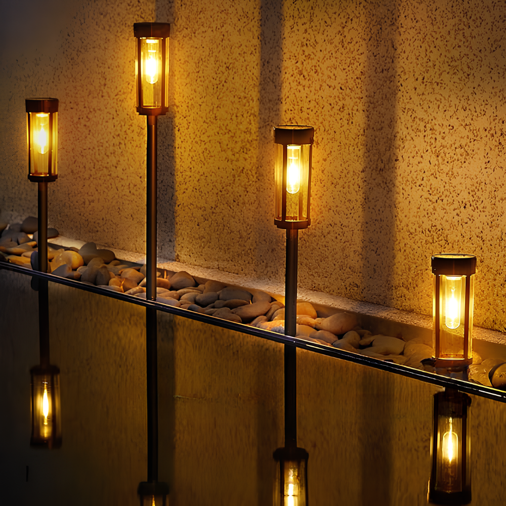 Bright Outdoor Solar Powered Walkway Lights - Pexav