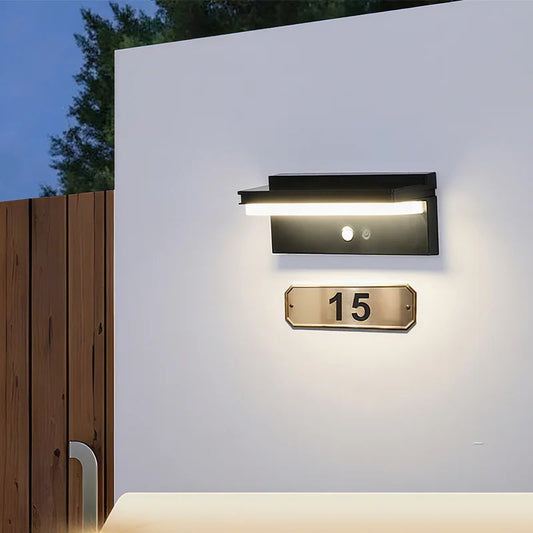 Motion Sensor Outdoor LED Wall Lamp – Waterproof Solar Light - Pexav