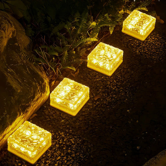 Outdoor Solar Brick Lamp with Auto On/Off and Waterproof Design - Pexav