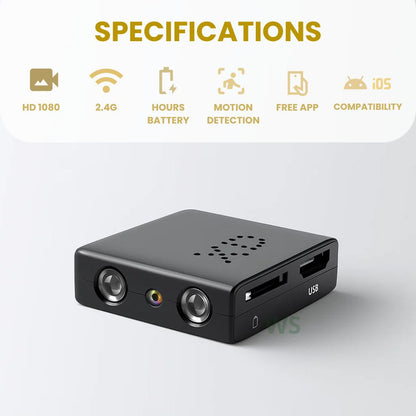 Small WiFi Security Camera with Night Vision