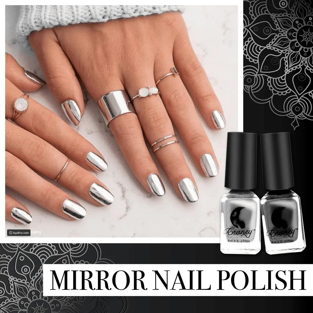 Shiny Chrome Finish Nail Polish
