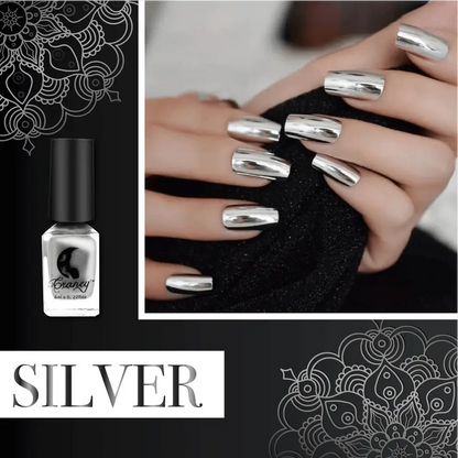 Shiny Chrome Finish Nail Polish