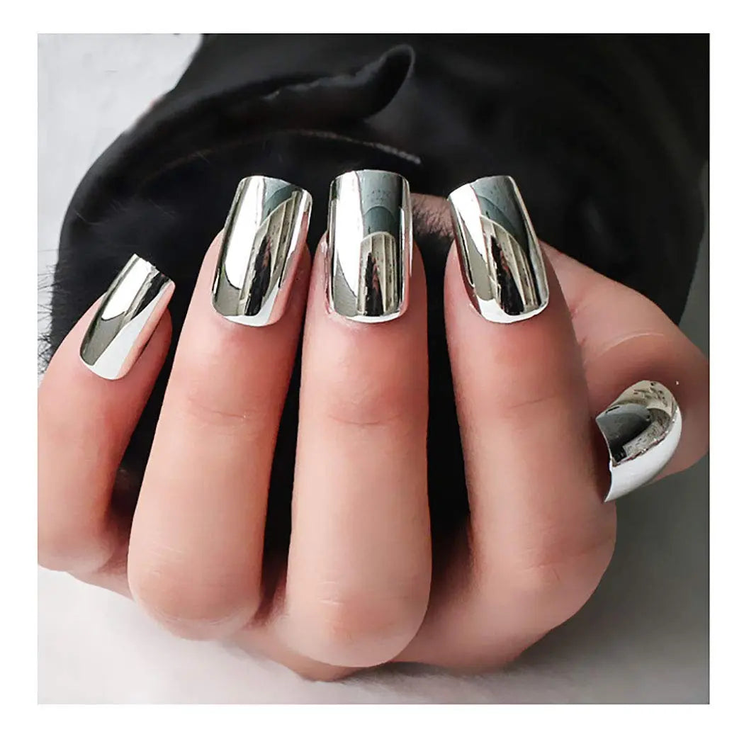 Shiny Chrome Finish Nail Polish