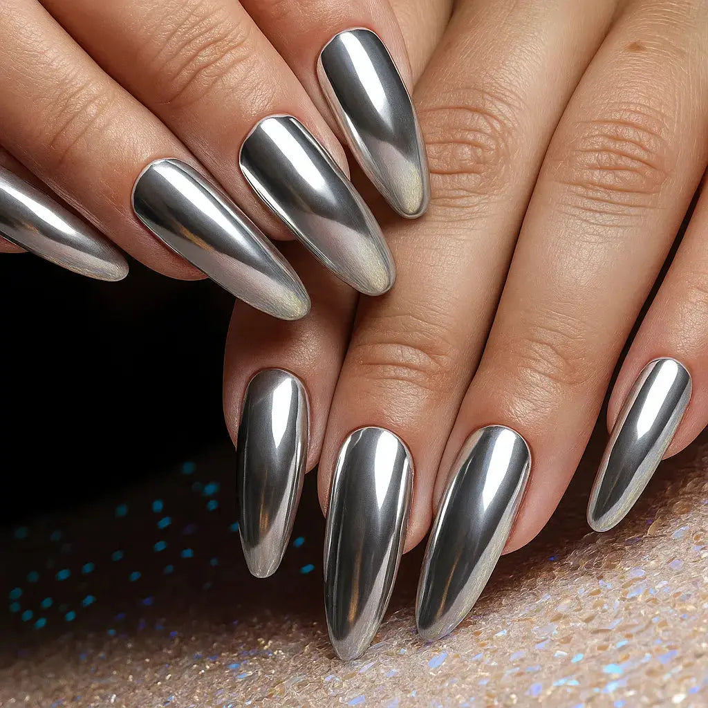 Shiny Chrome Finish Nail Polish - Pexav