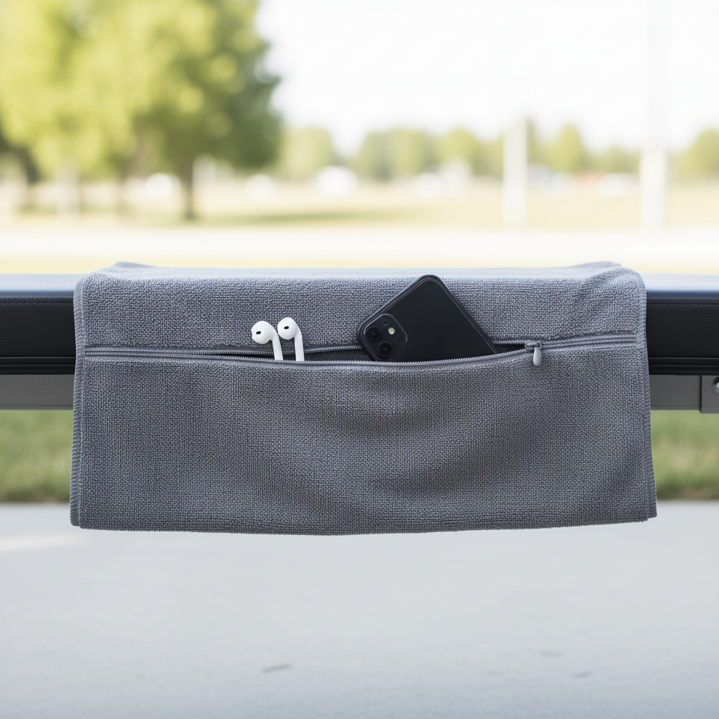 Athletic Gym Bag Towel with Zipper - Pexav
