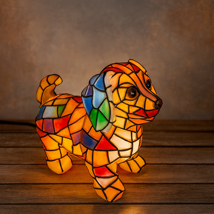 Cute Dog Resin Table Lamp - Pexav