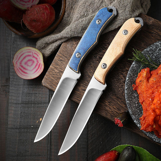 Sharp Heavy Duty Wooden Grip Kitchen Knife - Pexav