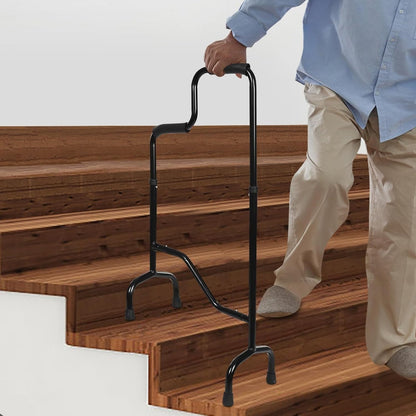 Senior Stair Support Cane - Adjustable Walking Aid - Pexav