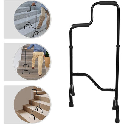 Stair Climbing Assist Cane – Adjustable Height Step Aid for Seniors with Hip or Knee Pain, Easy Walk Up or Down Stairs