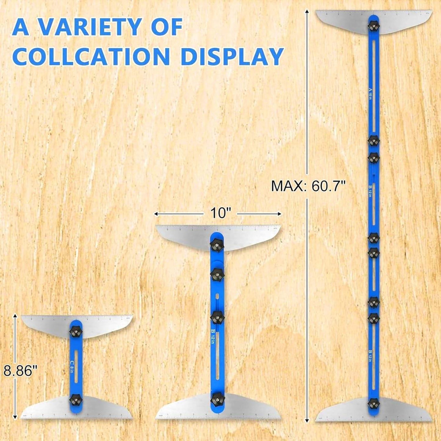 Stair Tread Jig Template Tool – Adjustable Gauge Made from Durable Material for Stairs, Risers, Shelves, and Partitions.