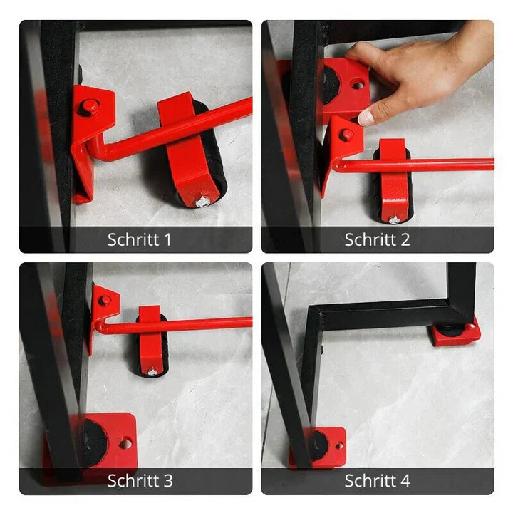 Heavy Duty Furniture Mover Kit with Slider and Wheels