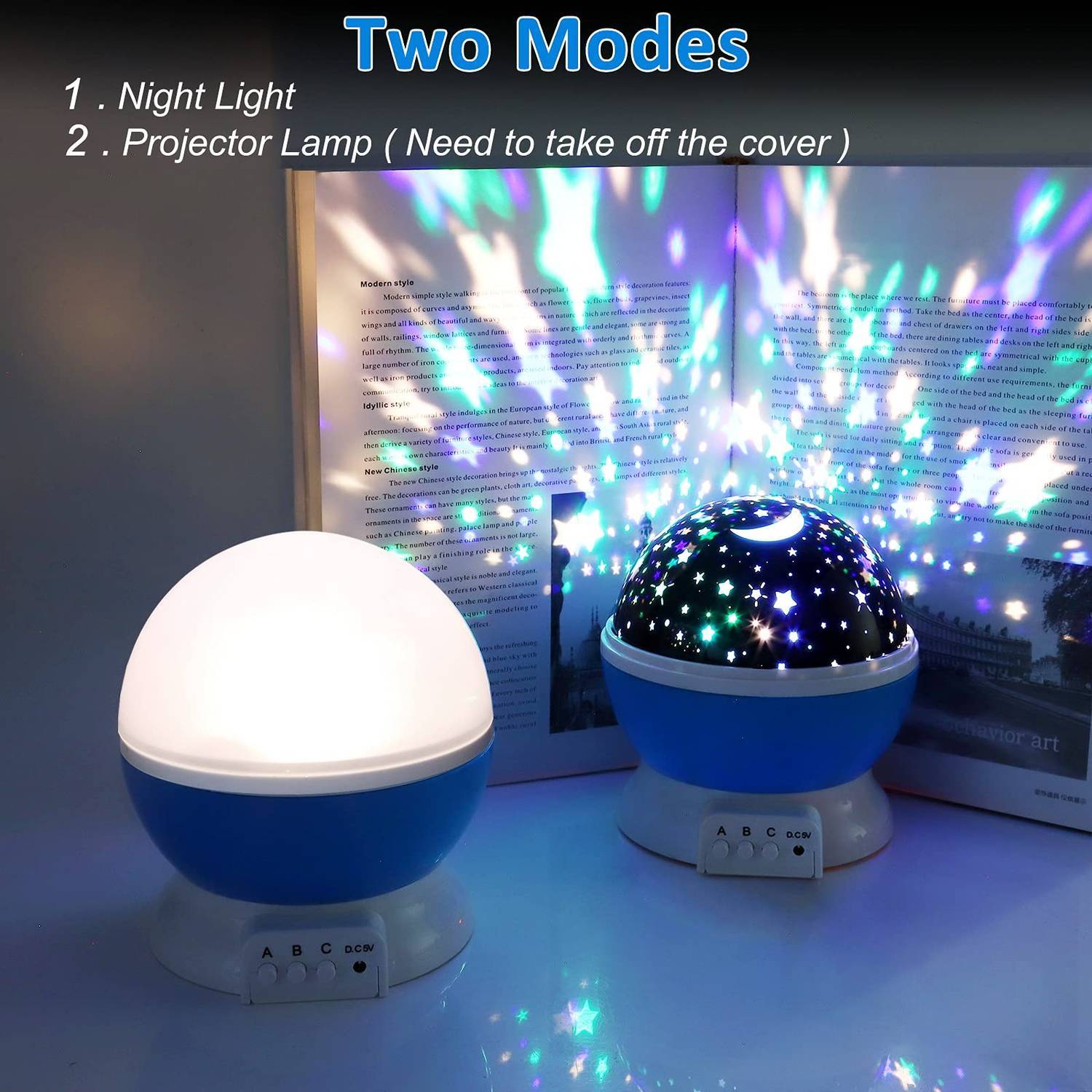 Star Projector Lamp - Night Sky Light - Relaxing Bedroom Decor