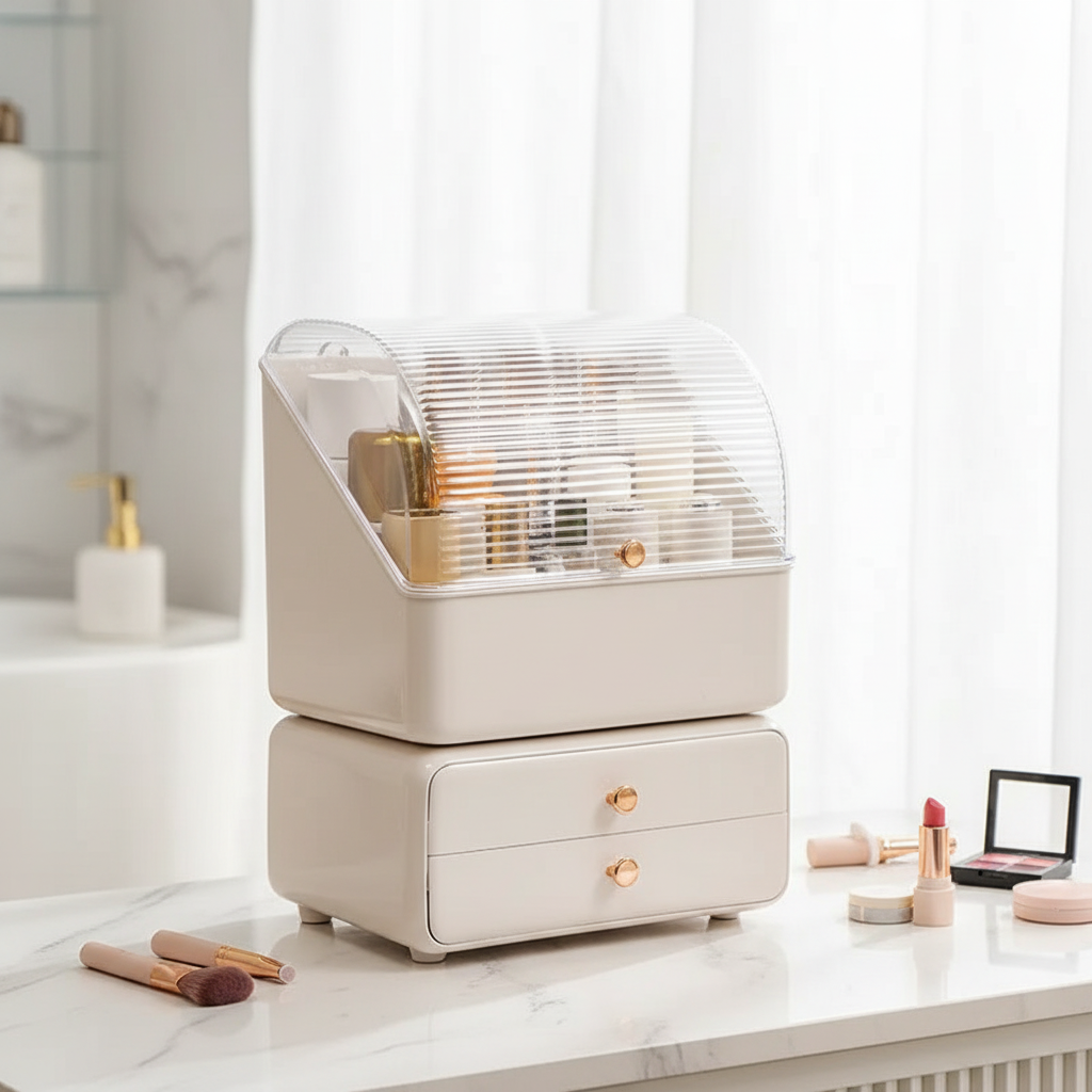 Clear Acrylic Makeup Storage Case - Pexav