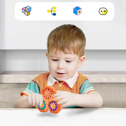 Stress Relief Spinner with Fun Educational Toy, Boosts Logic & Focus, Safe for Ages 3+