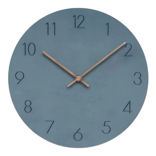 Simple Wood Wall Clock - Quiet Modern Home Timepiece - Pexav