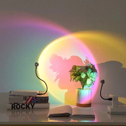 Colorful LED Night Lamp - USB Powered Relaxing Bedroom Light - Pexav