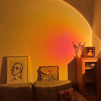 Sunset Projector Lamp - USB Powered LED Mood Light with 7 Color Modes for Relaxing Mood Lighting in Bedroom 3