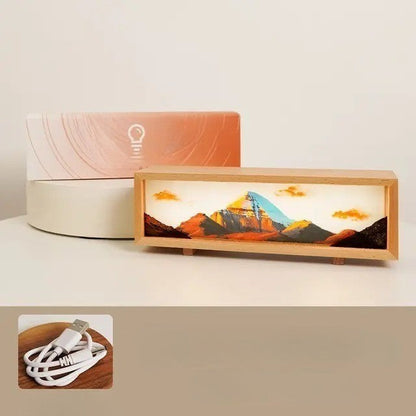 Colorful LED Digital Art Table Lamp