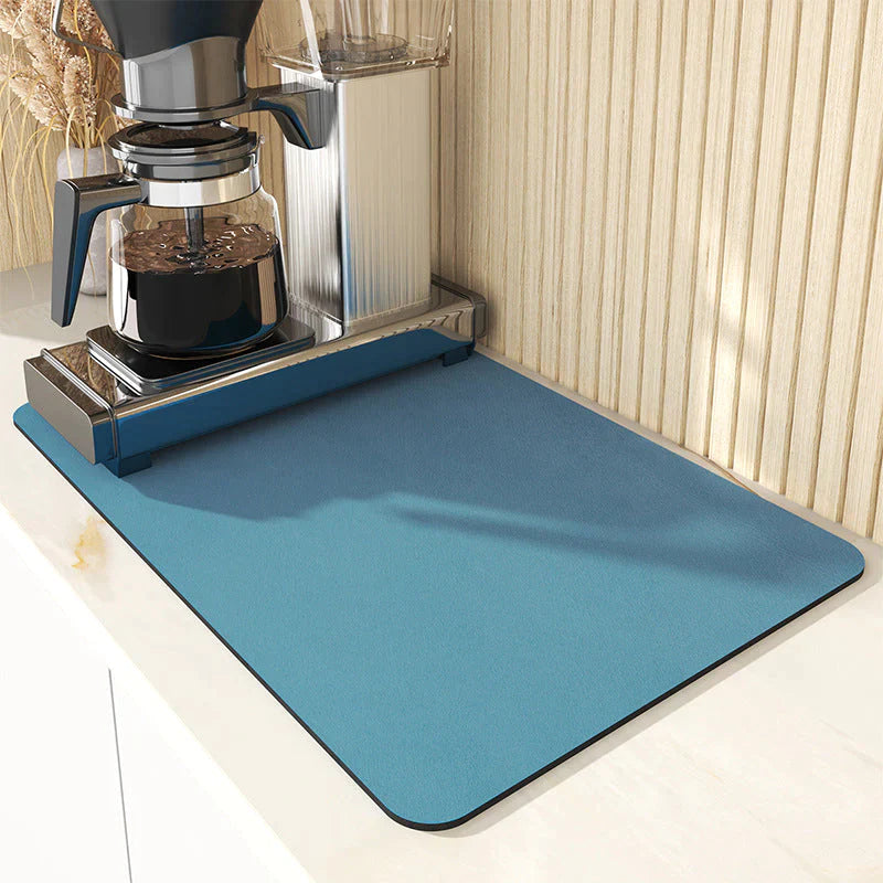 Super Absorbent Kitchen Mat - Durable PVC Dish Drying Mat for Clean Work Surfaces 2