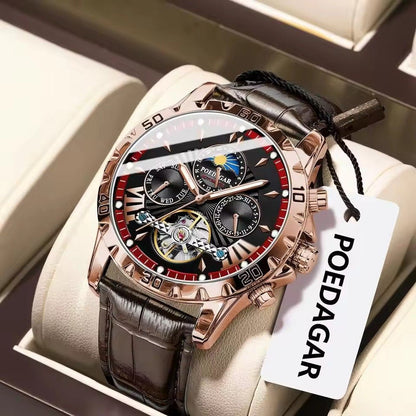 Luxury Automatic Men's Watch with Tourbillon Movement - Pexav