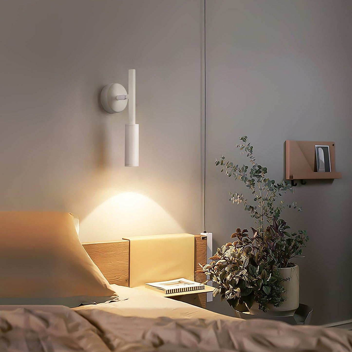 Swivelling Beam Wall Light – Indoor LED Sconce Lamp with Multiple Finishes, Moisture Resistant for Bathroom and Home Use 8