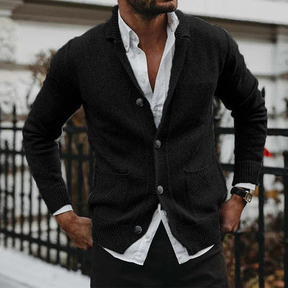 Simple Pocket Knit Cardigan