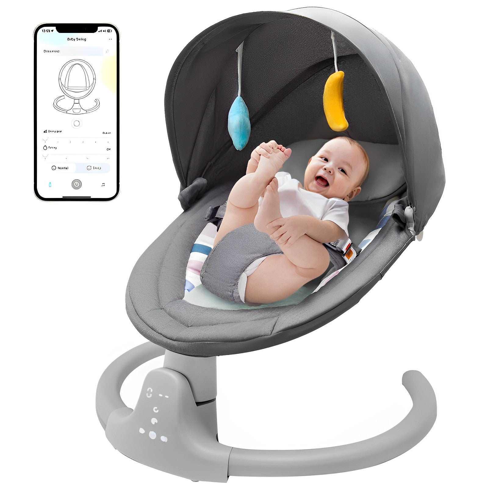 Compact Infant Rocking Seat - Pexav