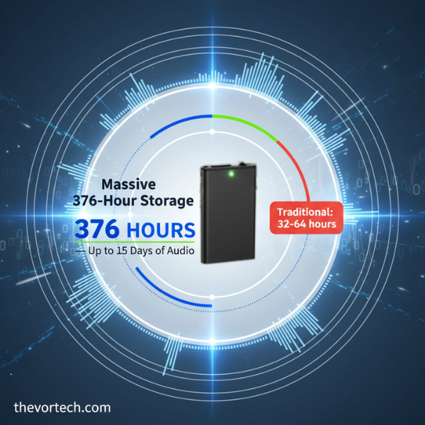 Compact Handsfree Digital Voice Recorder