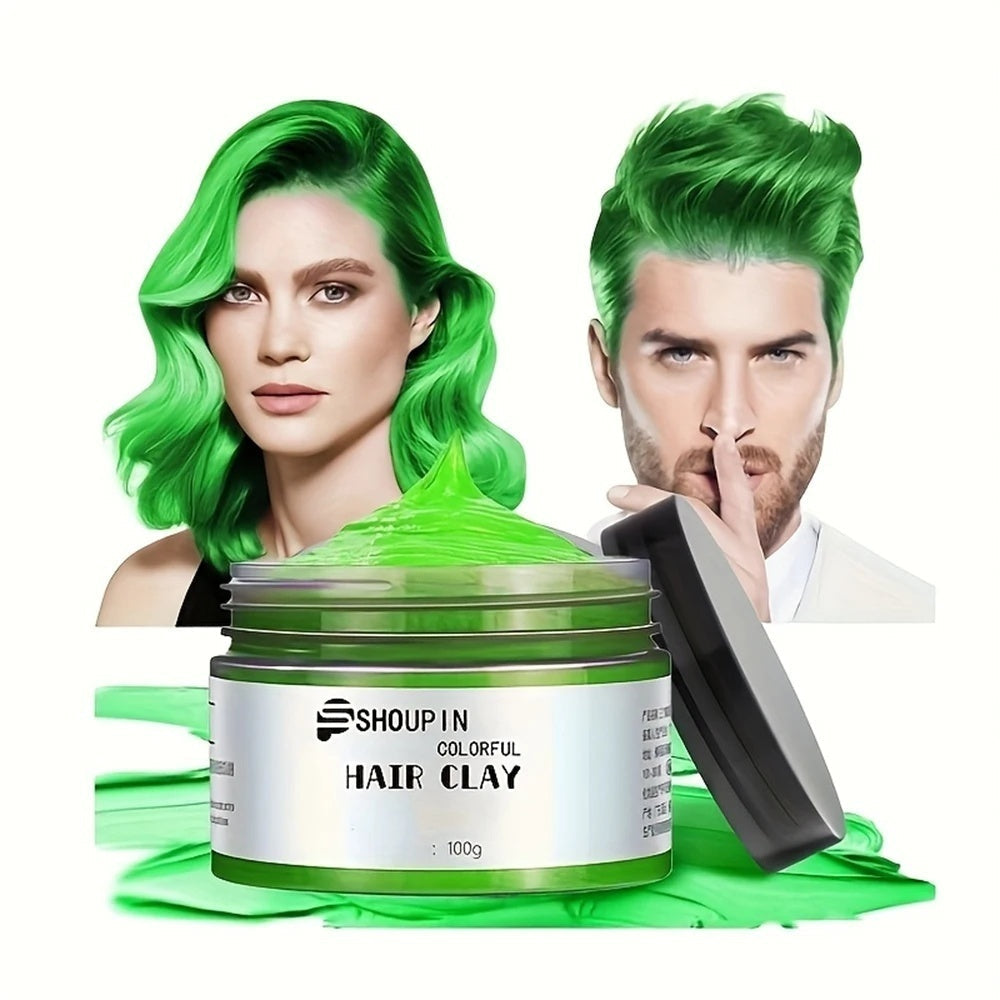 Temporary Hair Color Wax With Colors, Styles, Adds Light Shine & Covers Grays For Daily Party Cosplay Halloween DIY