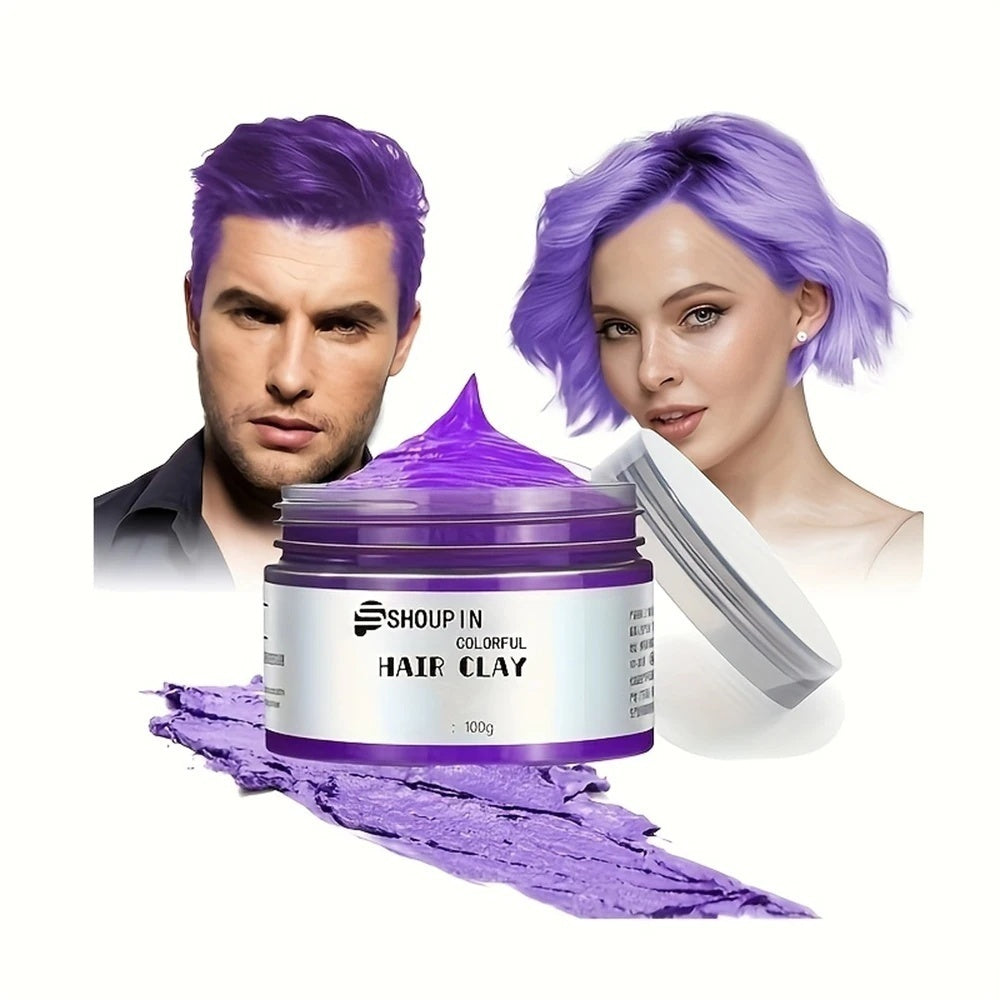 Temporary Hair Color Wax With Colors, Styles, Adds Light Shine & Covers Grays For Daily Party Cosplay Halloween DIY