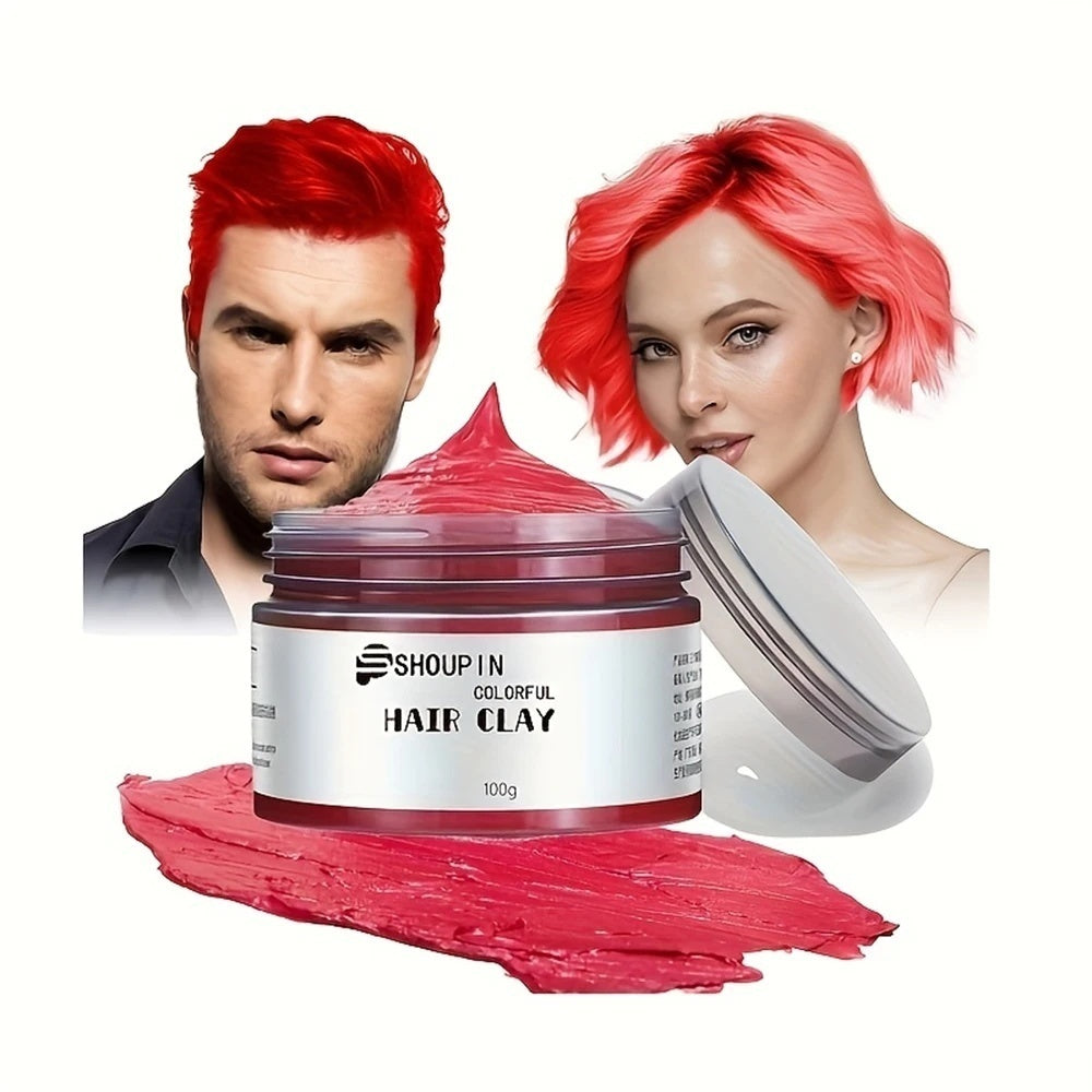 Temporary Hair Color Wax With Colors, Styles, Adds Light Shine & Covers Grays For Daily Party Cosplay Halloween DIY