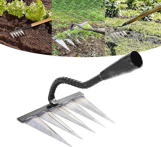 Tough Garden Weed Removal Rake Tool - Pexav
