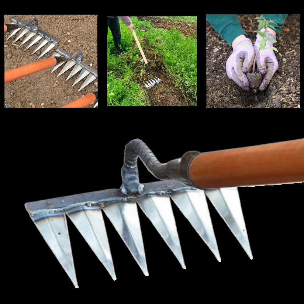 The Heavy Duty Iron Weeding Rake, Garden Weeding Tools
