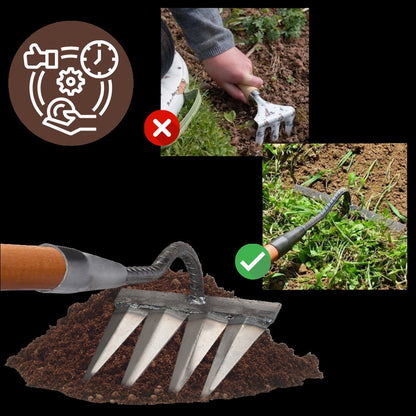 The Heavy Duty Iron Weeding Rake, Garden Weeding Tools