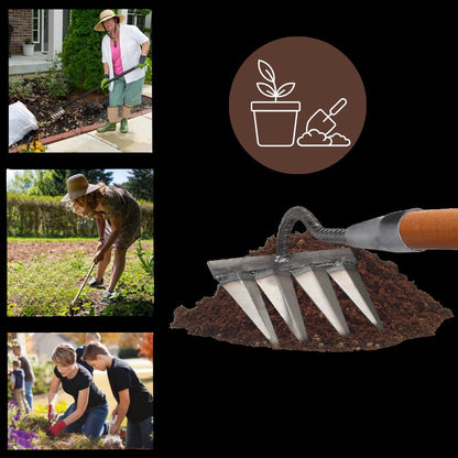 The Heavy Duty Iron Weeding Rake, Garden Weeding Tools