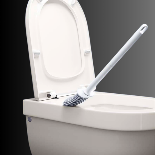 Soft Grip Toilet Brush with Strong Bristles and Storage - Pexav