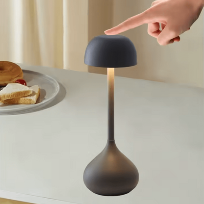 Touch-Sensitive LED Lamp with Adjustable Brightness – Modern Wireless Design in White, Orange, Matte Gray, and Gray 4