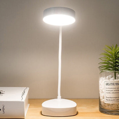 Touch Control Reading Light with Flexible Gooseneck and USB Charging – Ideal Bedside Reading Lamp in Matte White 1