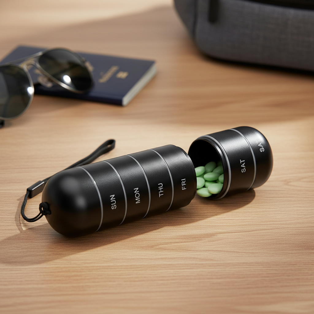 Travel Compact Pill Organizer - Pexav